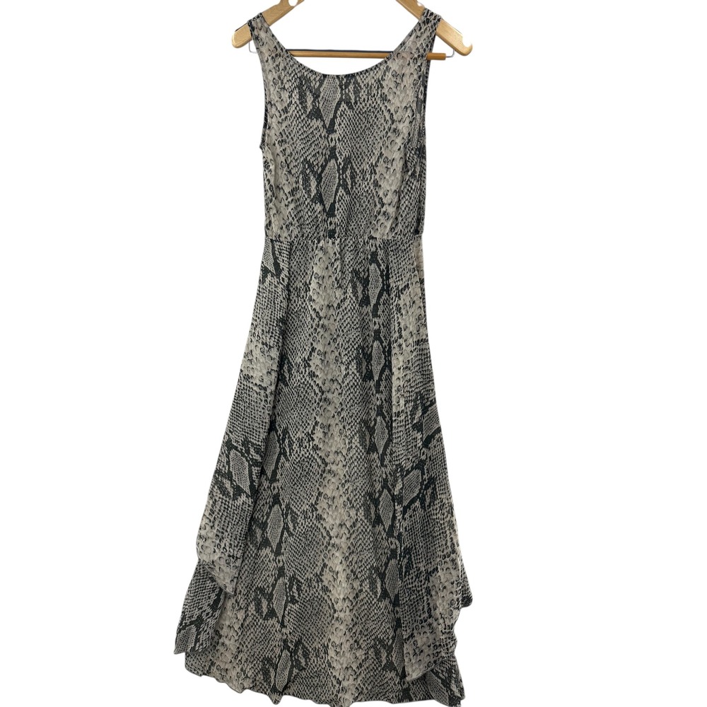 Ali & Kris Women's M Snake Print High Low Sleeveless Maxi Dress - Picture 2 of 10